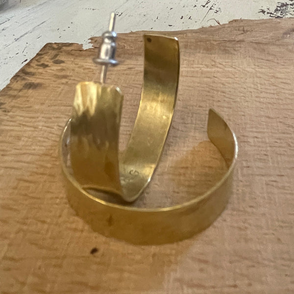 Brass half crescent hoops