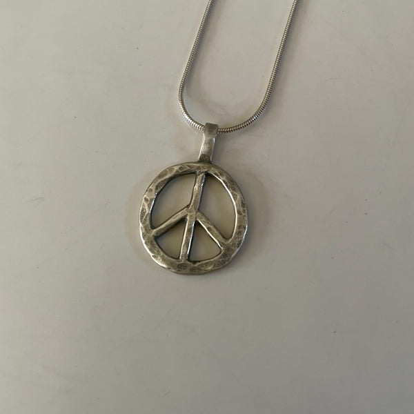 SILVER PEACE PENDANT