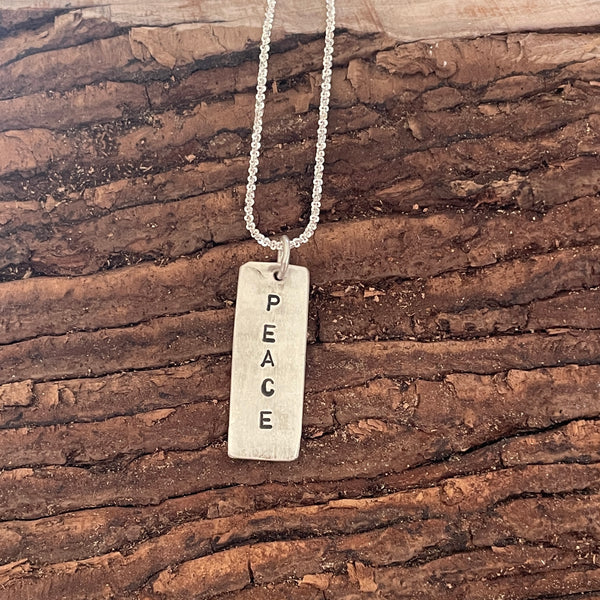 One word pendant necklace