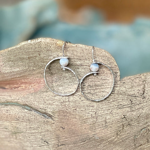 SILVER WITH SODALITE EARRINGS