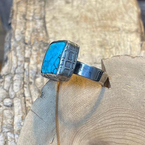 SILVER RING WITH TURQUOISE
