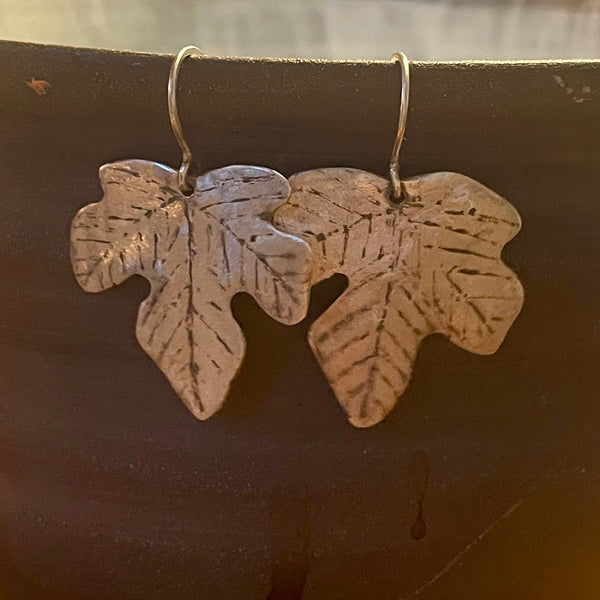 FIG LEAF EARRINGS