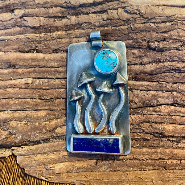 DREAMY LANDSCAPE SILVER PENDANT