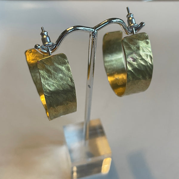 Brass 1/2 crescent hoops