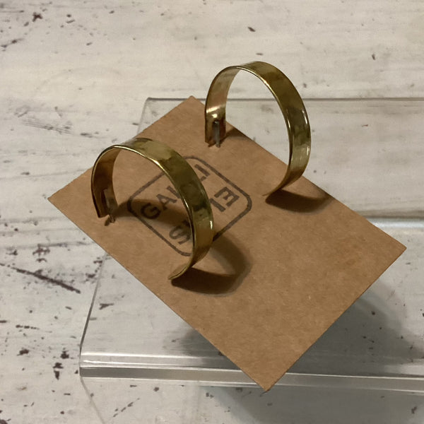 Brass 1/2 crescent hoops