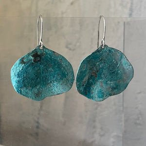 Eucalyptus leaf earrings