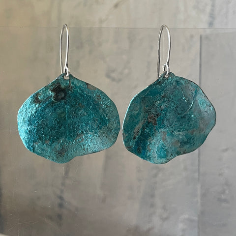 Eucalyptus leaf earrings