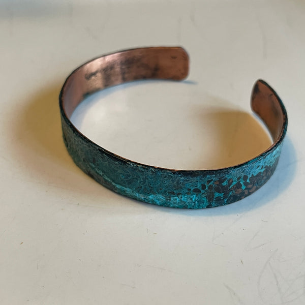 Oxidized copper cuff