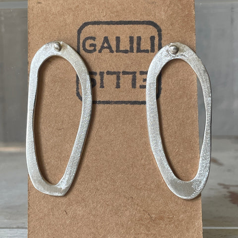 Silver stud earrings
