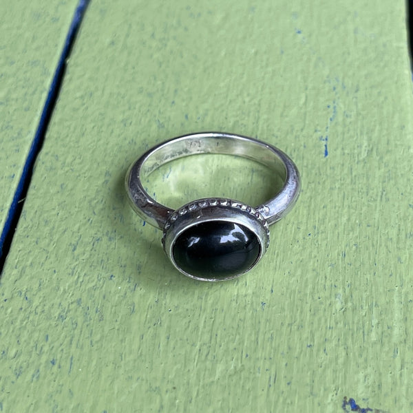 Black onyx ring