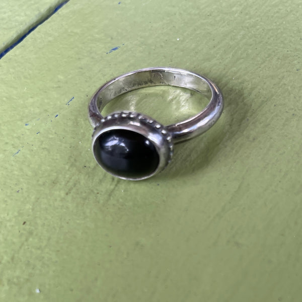 Black onyx ring