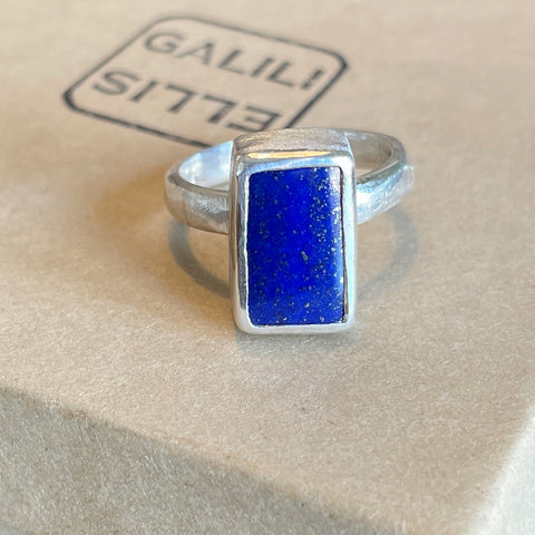Lapis and silver ring
