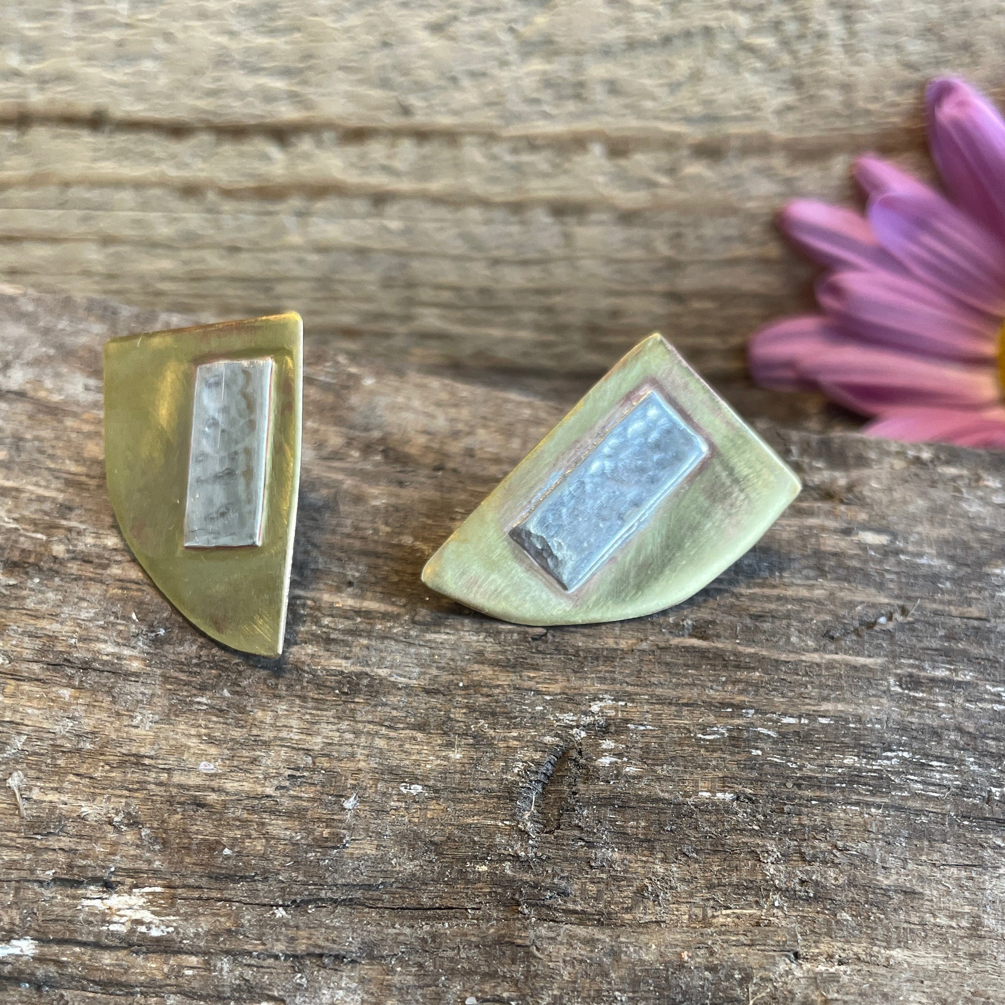 Brass and silver studs