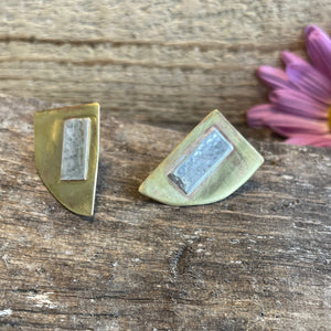 Brass and silver studs