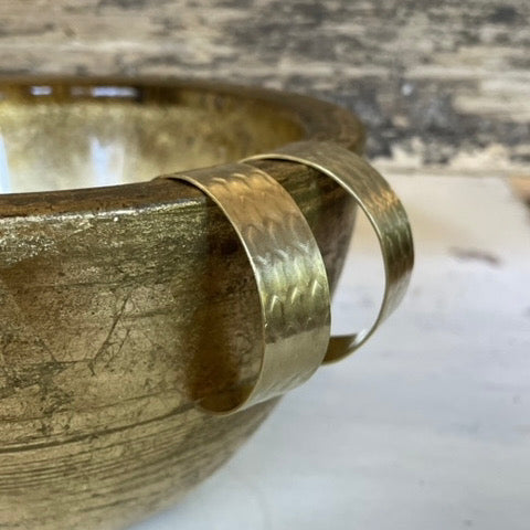 Brass half hoops